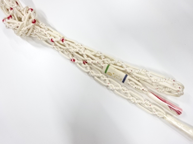 未使用品　正絹　夏用　手組帯締め